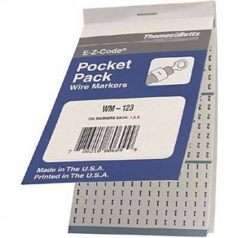 Печатная маркировочная книжка THOMAS & BETTS WM-123 496983 Печатная маркировочная книжка THOMAS & BETTS WM-123 496983
