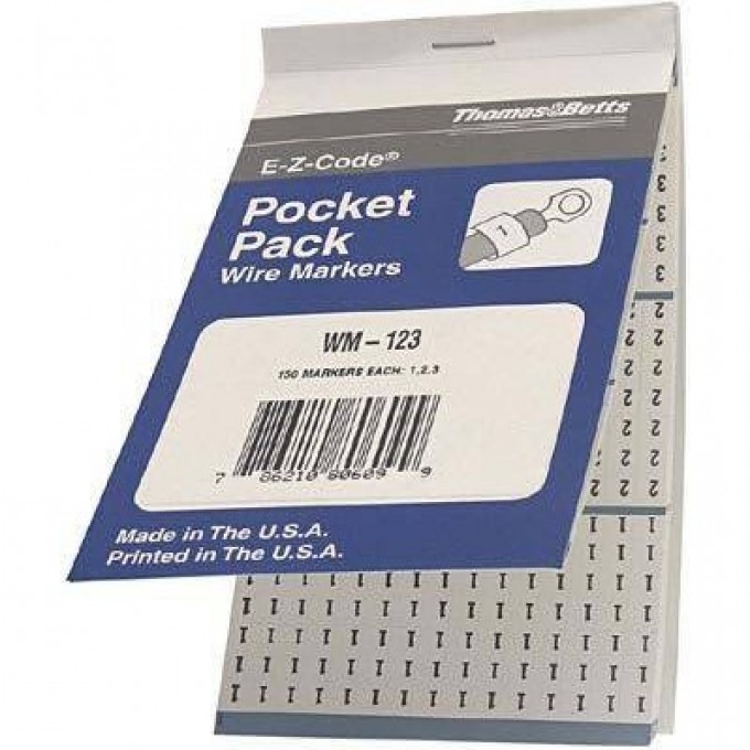 Печатная маркировочная книжка THOMAS & BETTS WM-123 496983