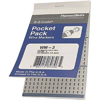 Маркировочная книжка THOMAS & BETTS WM-3 496985 Маркировочная книжка THOMAS & BETTS WM-3 496985
