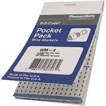 Маркировочная книжка THOMAS & BETTS WM-4 496986 Маркировочная книжка THOMAS & BETTS WM-4 496986