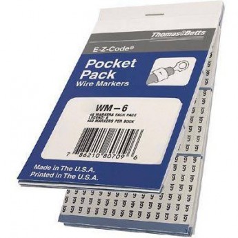 Маркировочная книжка THOMAS & BETTS WM-6 496989 Маркировочная книжка THOMAS & BETTS WM-6 496989