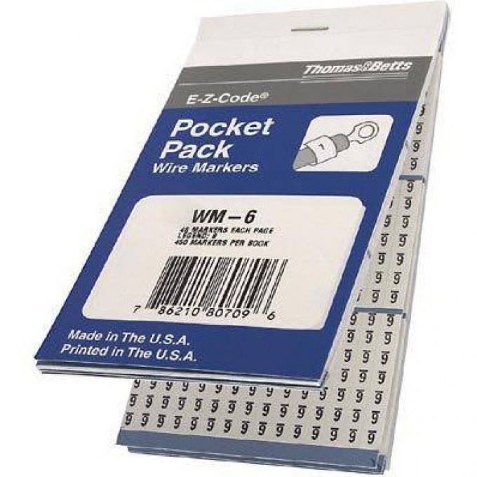 Маркировочная книжка THOMAS & BETTS WM-6 496989