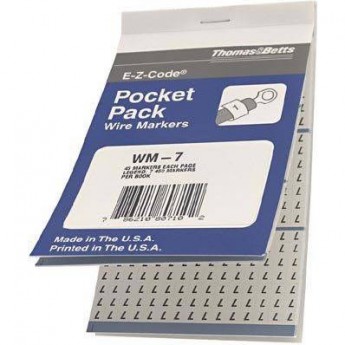 Маркировочная книжка THOMAS & BETTS WM-7 496990 Маркировочная книжка THOMAS & BETTS WM-7 496990