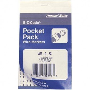 Маркировочная книжка THOMAS & BETTS WM-A-33 496993 Маркировочная книжка THOMAS & BETTS WM-A-33 496993