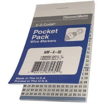Маркировочная книжка THOMAS & BETTS WM-A-Z 496995 Маркировочная книжка THOMAS & BETTS WM-A-Z 496995