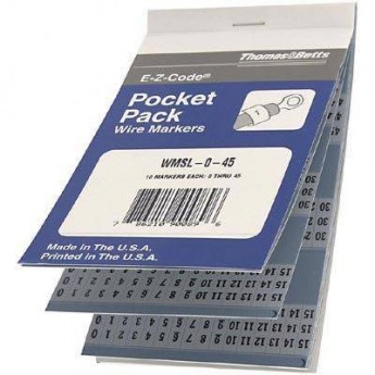 Печатная маркировочная книжка промышленная THOMAS & BETTS WMSL 497000 Печатная маркировочная книжка промышленная THOMAS & BETTS WMSL 497000